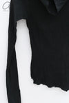 marc le bihan turtleneck long sleeve top 26950 E23 black